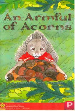 An armful of acorns