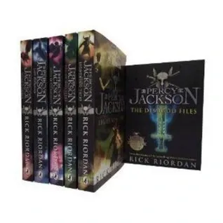 Percy Jackson Collection. The Lightning Thief, The Sea of Monsters, The Titan's Curse, The Battle of The Labyrinth, The Last Olympian and The Demigod Files