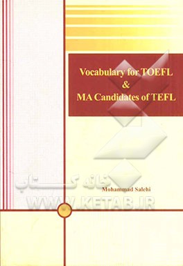 Vocabulary for TOEFL and MA candidates of TOEFL