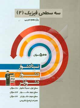 سه  سطحی فیزیک (2) یازدهم ریاضی و فیزیک: نسبتا دشوار، دشوار، دشوارتر