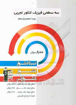 سه  سطحی فیزیک کنکور تجربی پایه دهم و یازدهم نسبتا دشوار، دشوار، دشوارتر